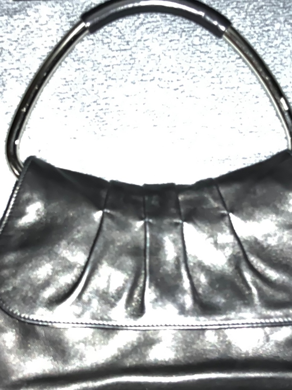 Black Prada Vitello Metal Bar Handel Purse